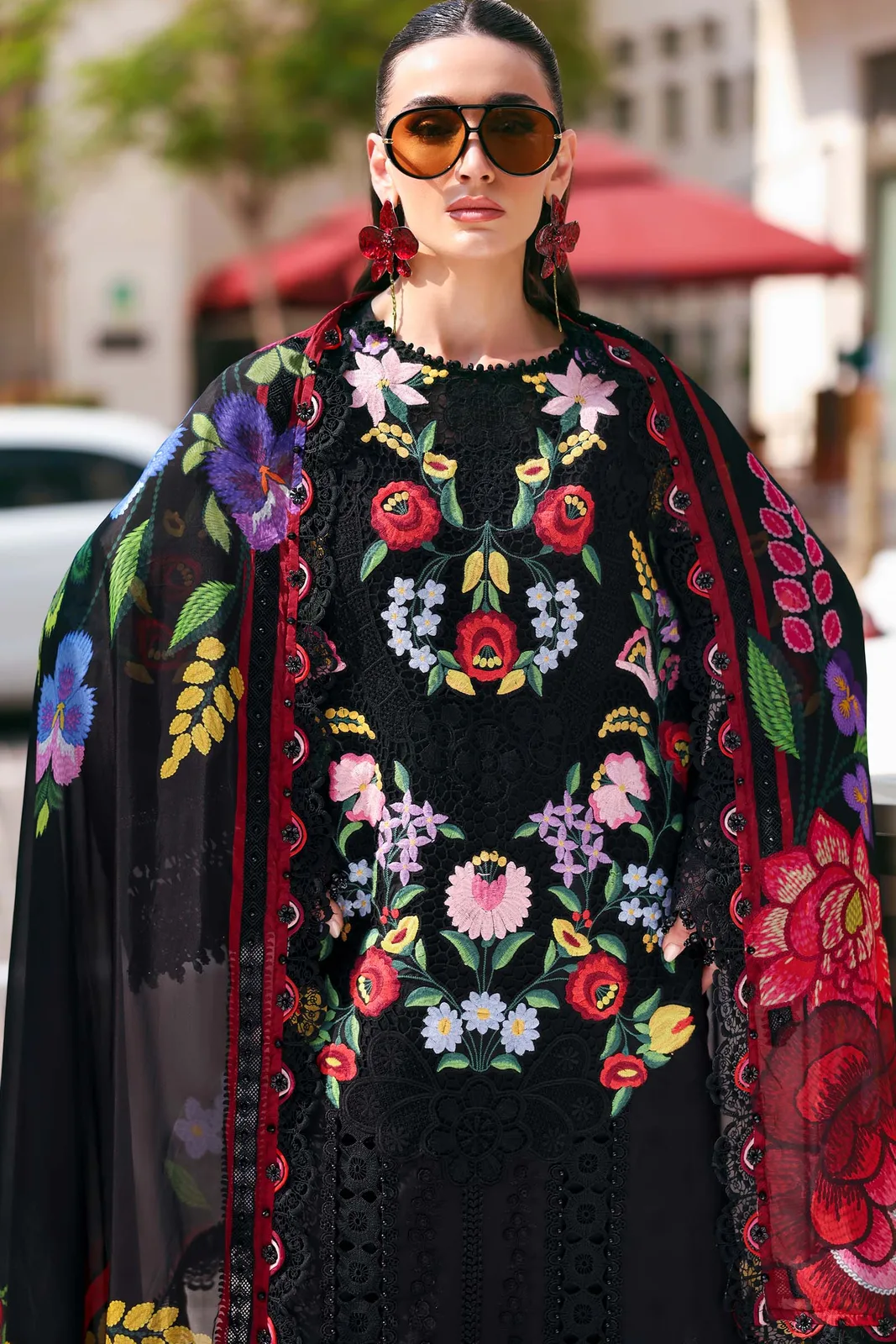 3 Piece Unstitched Embroidered Jacquard Lawn Suit