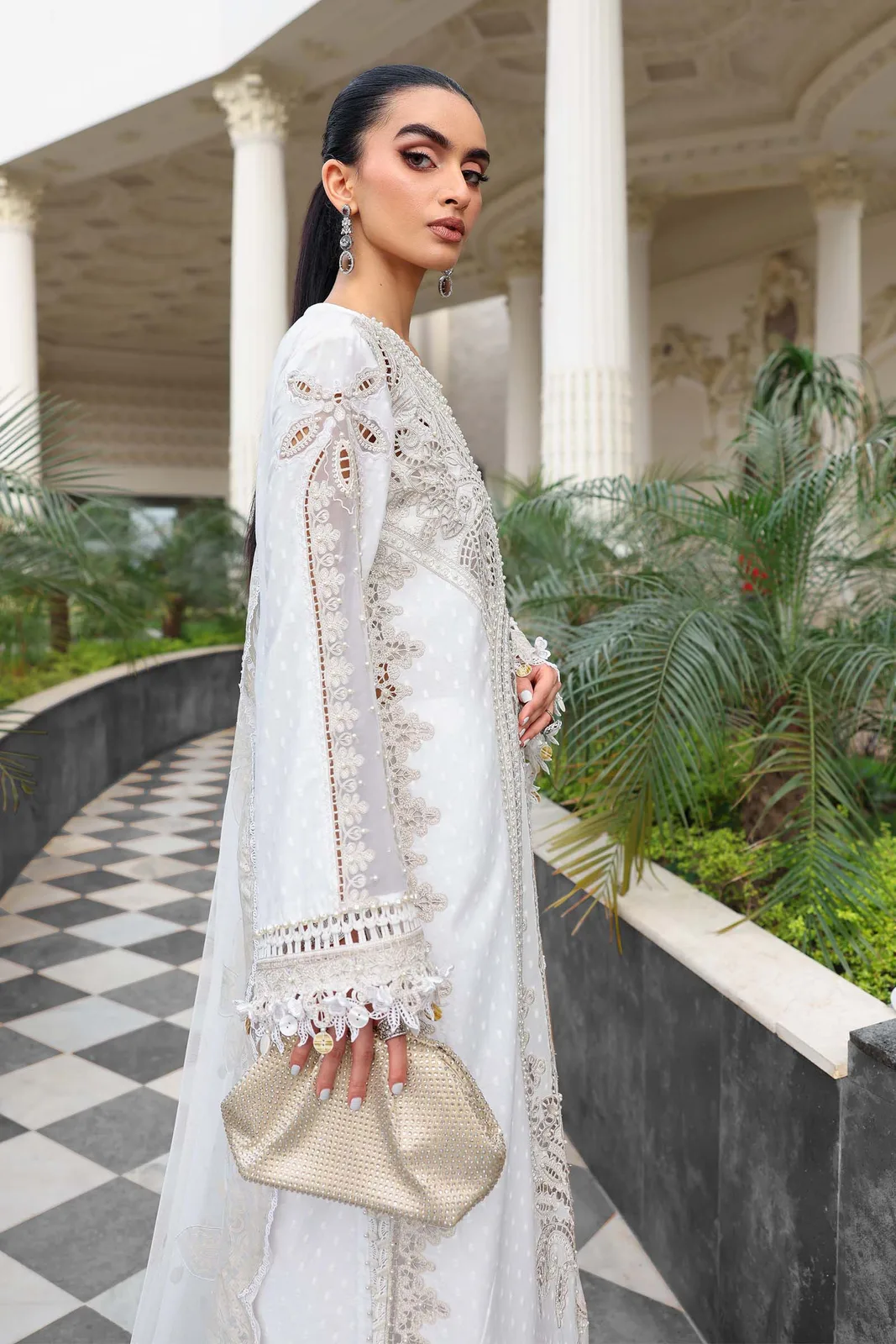 3 Piece Unstitched Embroidered Jacquard Lawn Suit