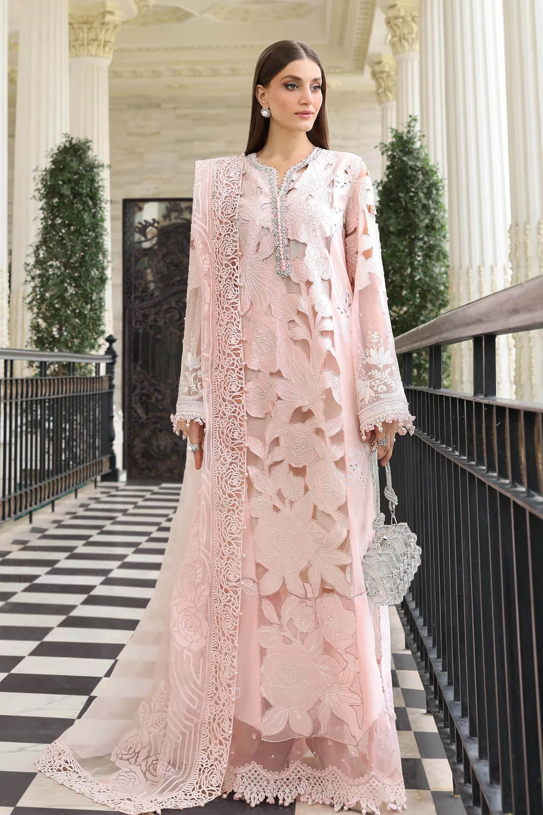 3 Piece Unstitched Embroidered Lawn Suit