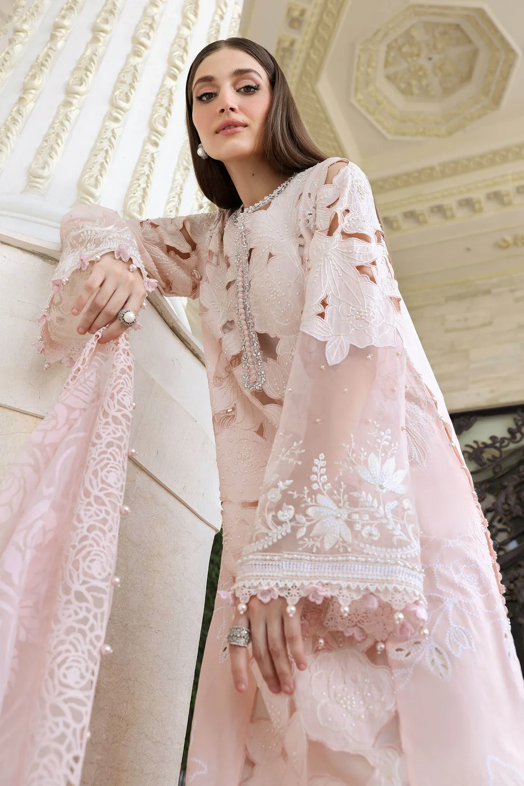 3 Piece Unstitched Embroidered Lawn Suit