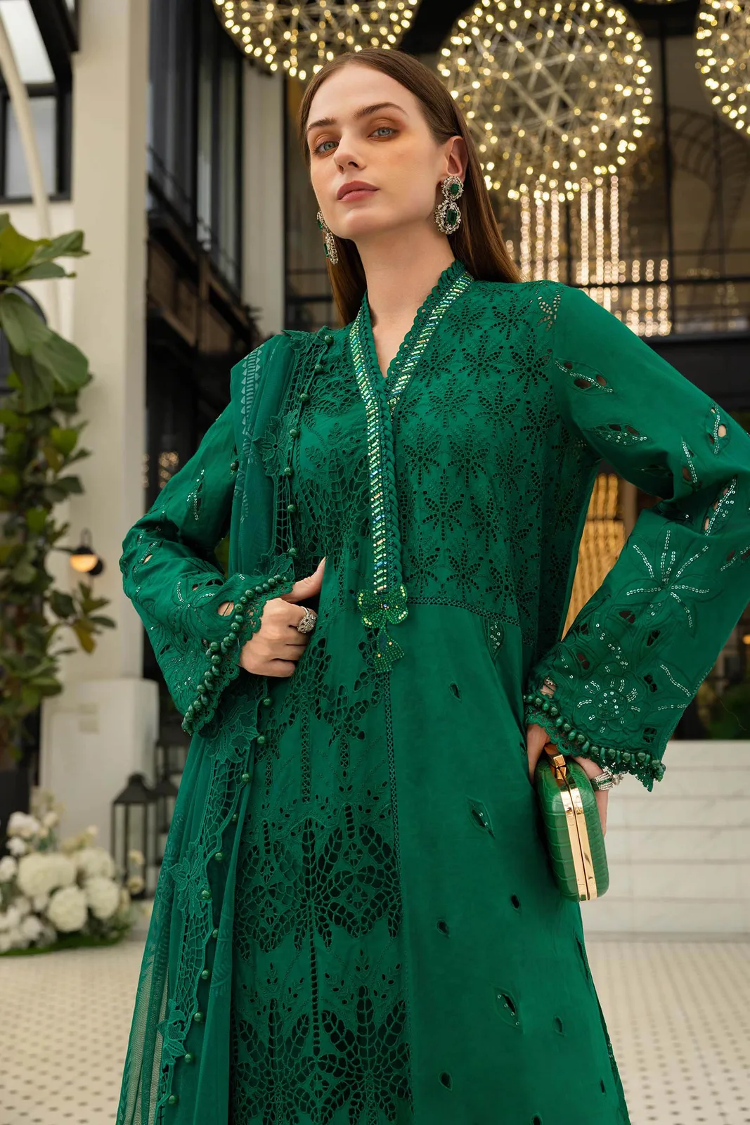 3 Piece Unstitched Embroidered Lawn Suit