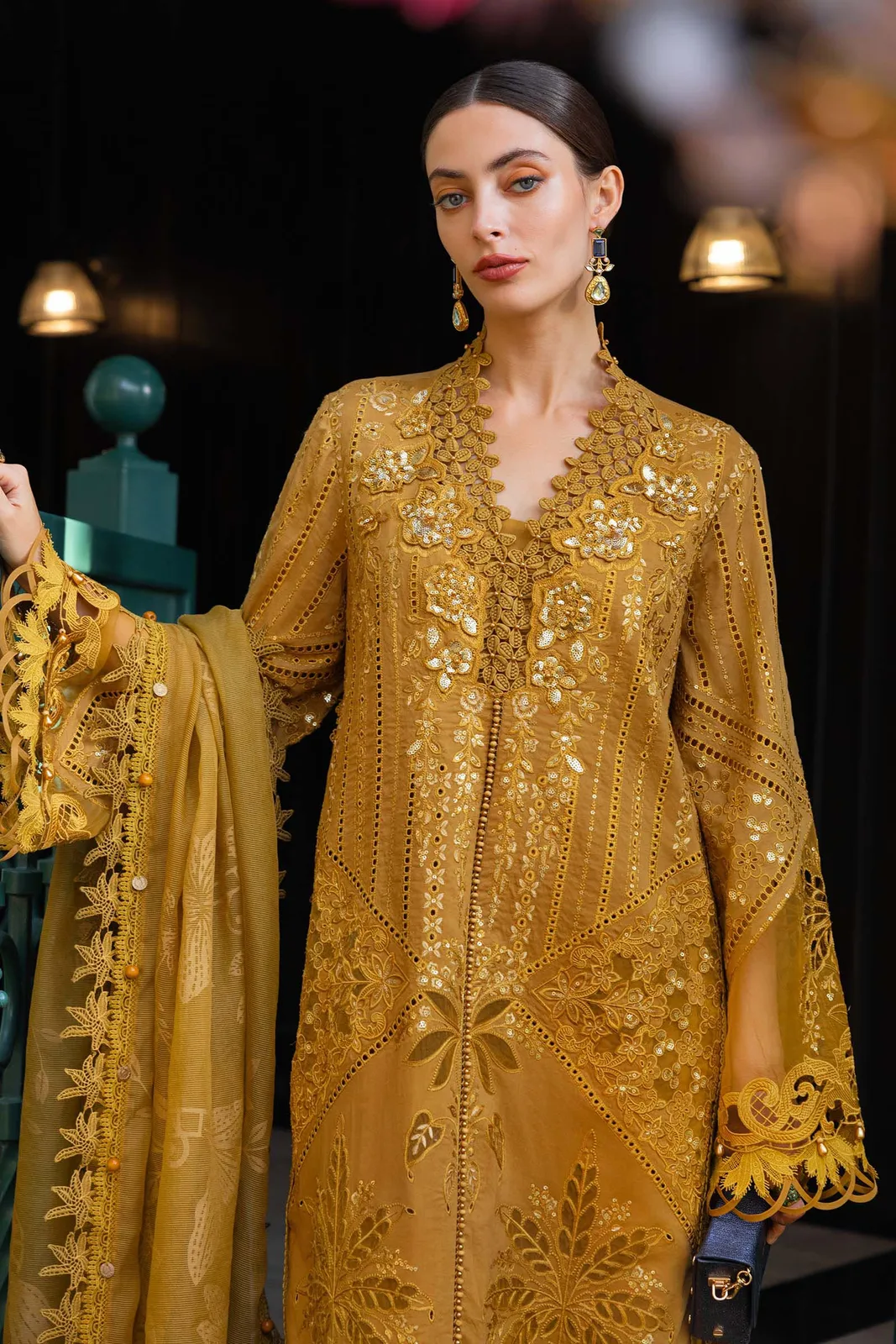 3 Piece Unstitched Embroidered Lawn Suit
