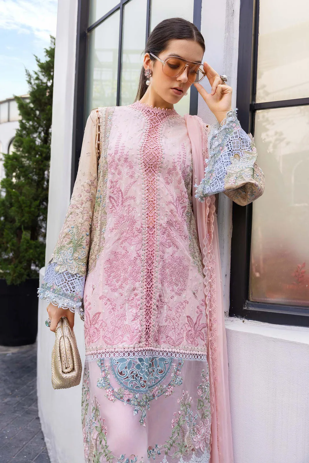 3 Piece Unstitched Embroidered Lawn Suit