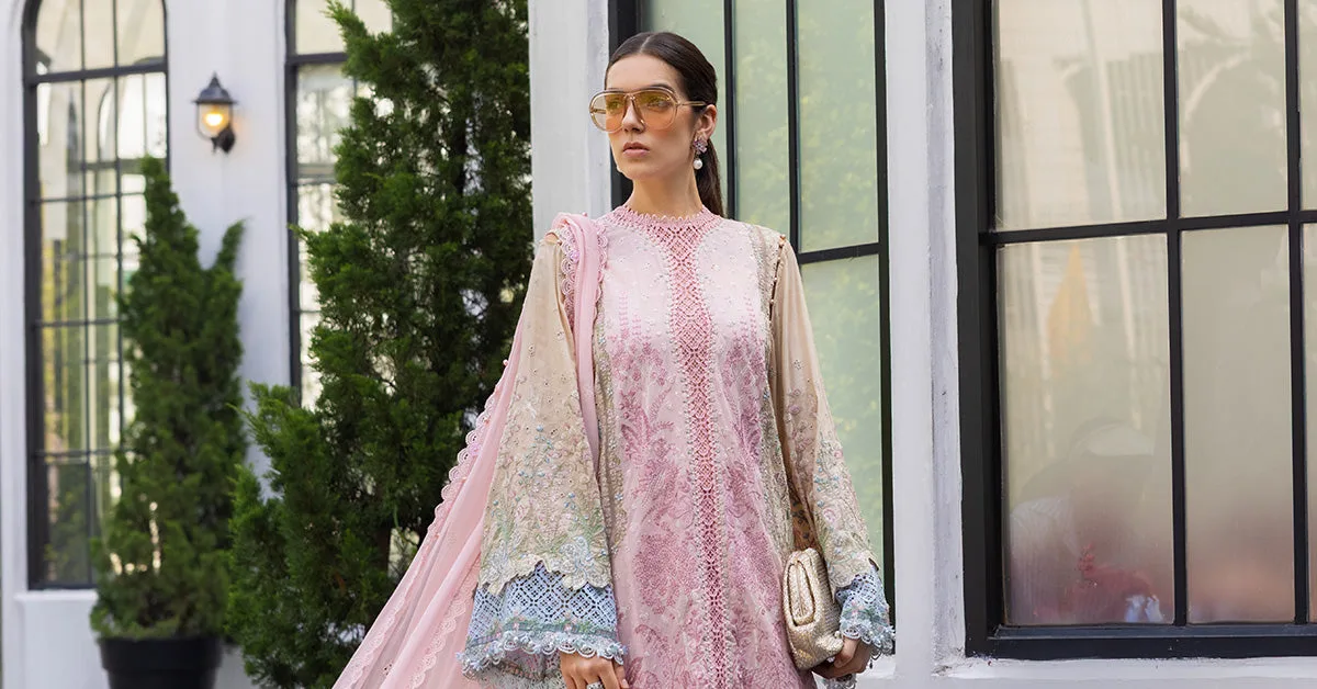 3 Piece Unstitched Embroidered Lawn Suit