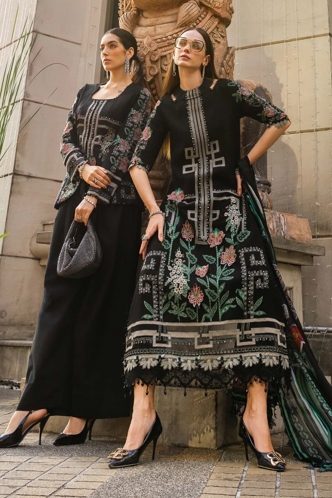 3 Piece Unstitched Embroidered Jacquard Lawn Suit