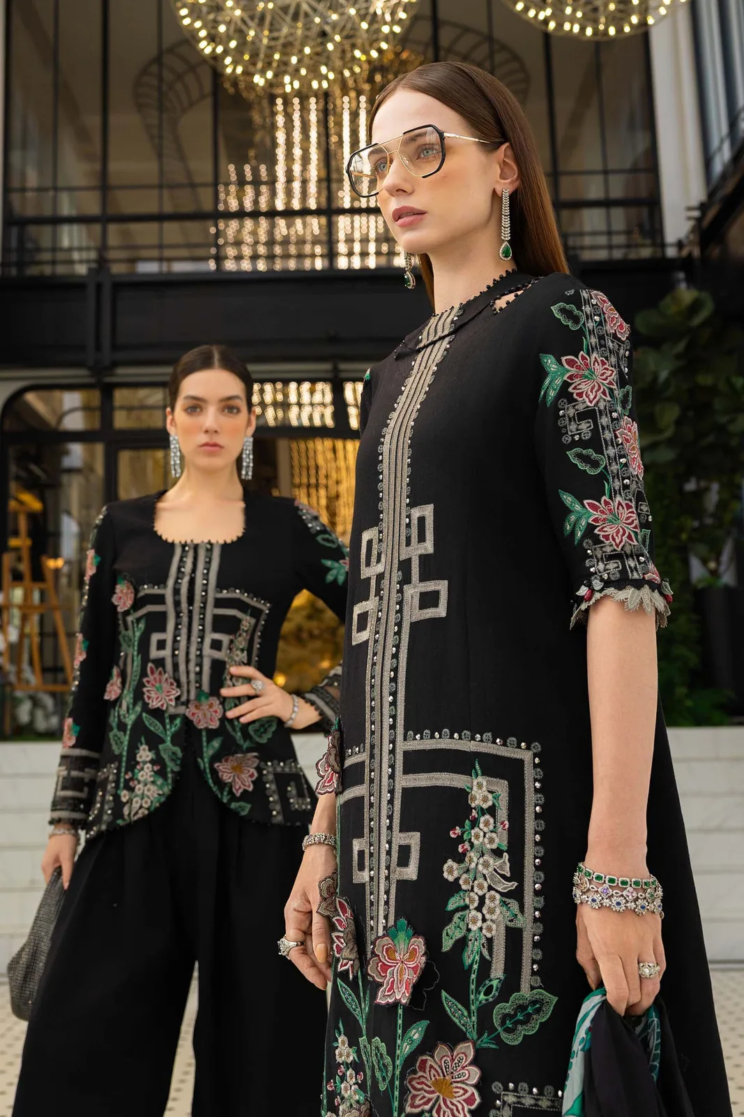 3 Piece Unstitched Embroidered Jacquard Lawn Suit