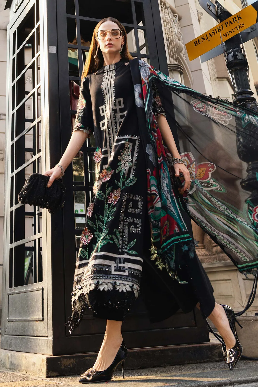 3 Piece Unstitched Embroidered Jacquard Lawn Suit