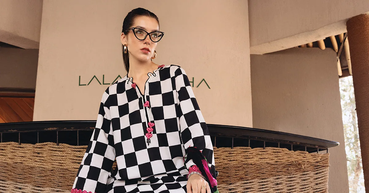 3 Piece Unstitched Embroidered Lawn Suit