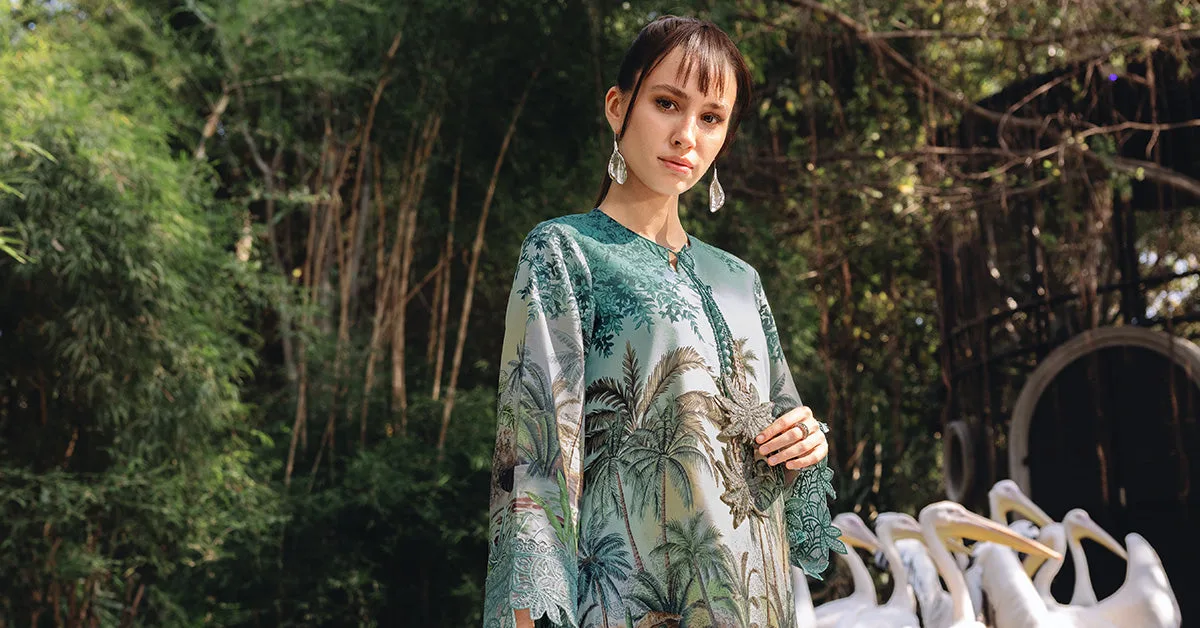 3 Piece Unstitched Embroidered Lawn Suit