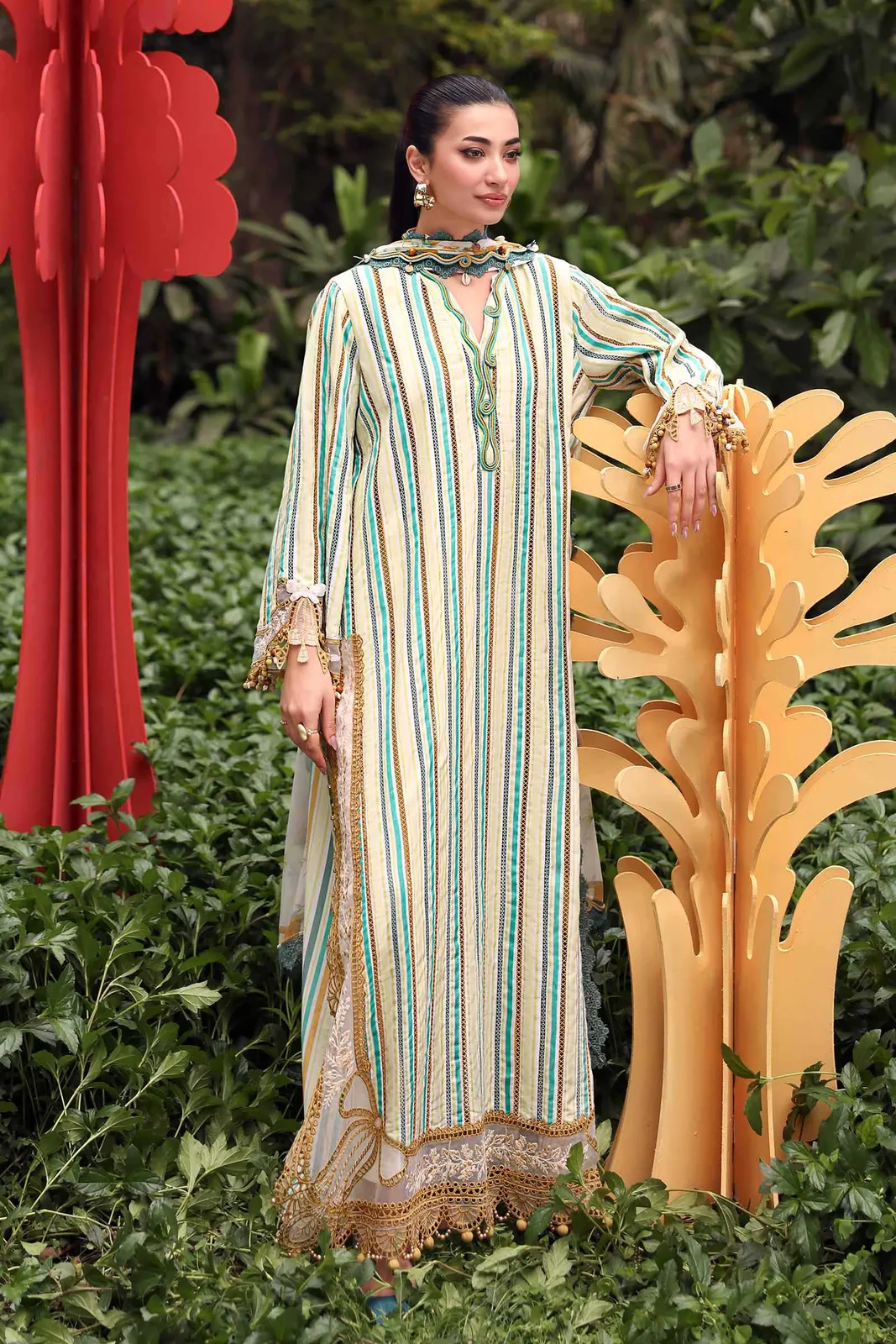 3 Piece Unstitched Embroidered Jacquard Suit