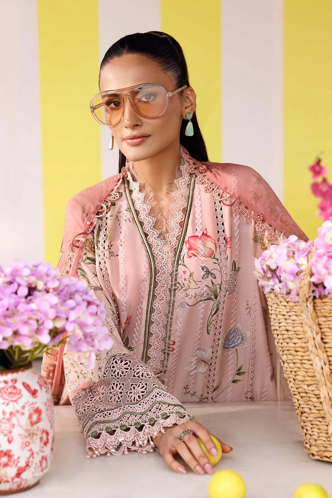 3 Piece Unstitched Embroidered Lawn Suit