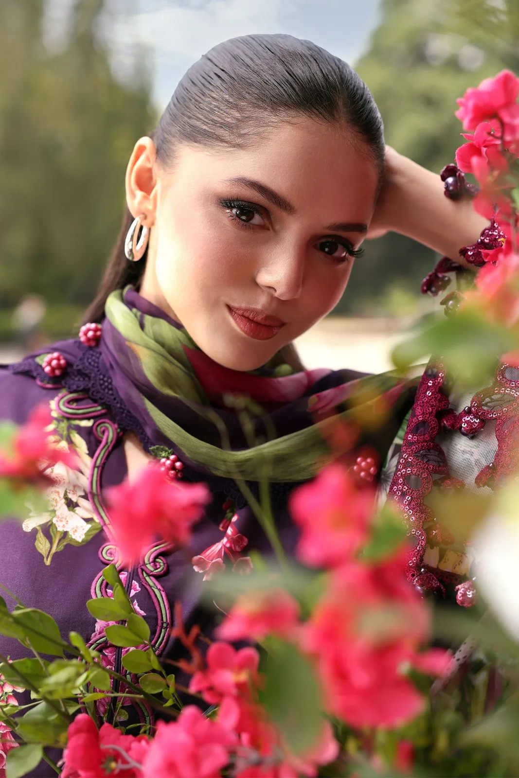3 Piece Unstitched Embroidered Lawn Suit