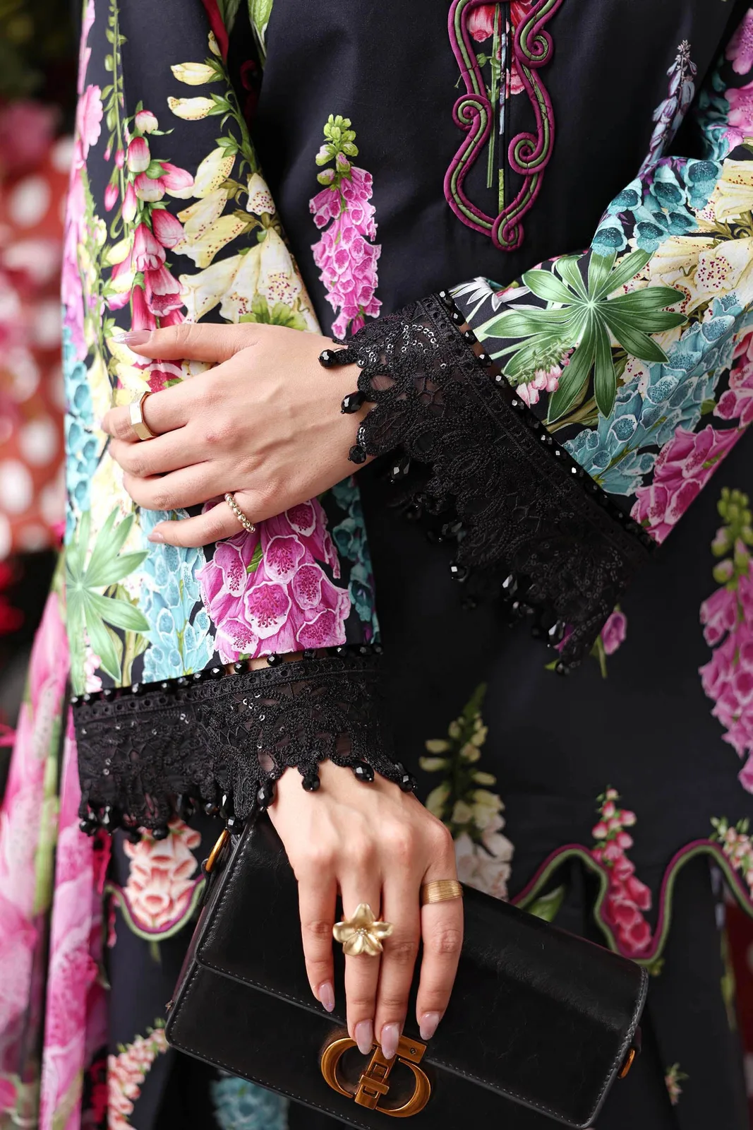 3 Piece Unstitched Embroidered Lawn Suit