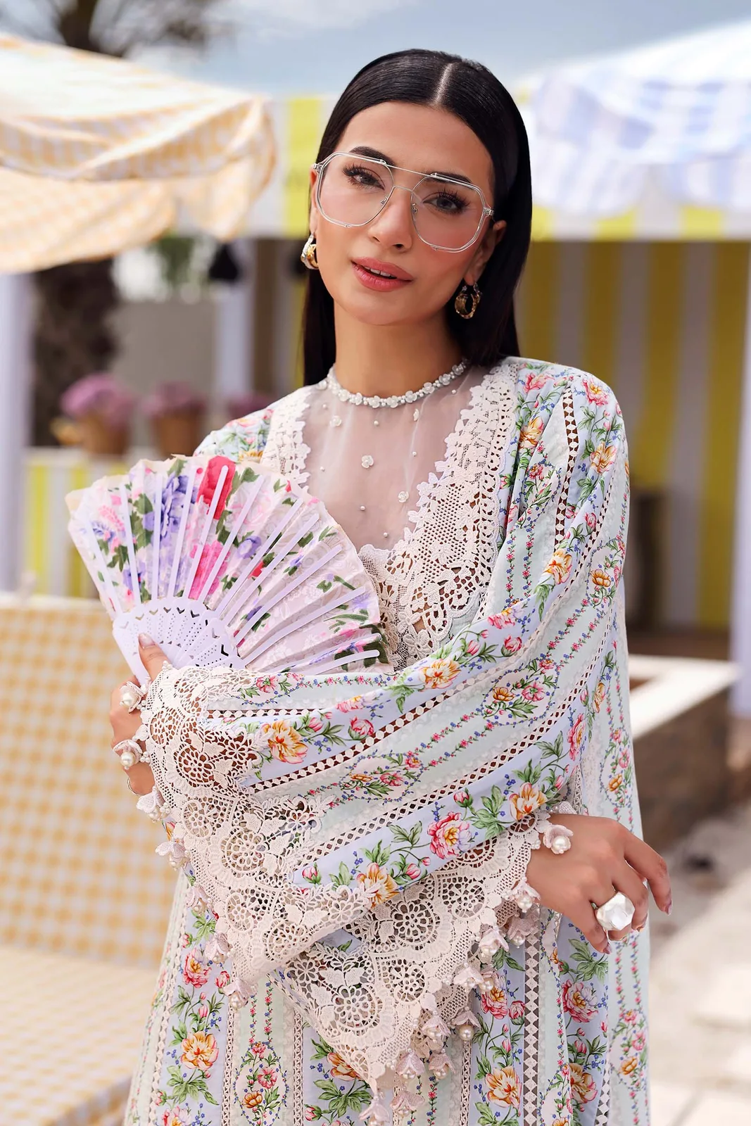 3 Piece Unstitched Embroidered Lawn Suit